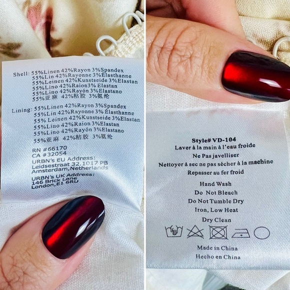 V. Chapman Luna Dress English Rose Floral Beaded Crystal Trim Midi 8 Medium - Picture 7 of 15